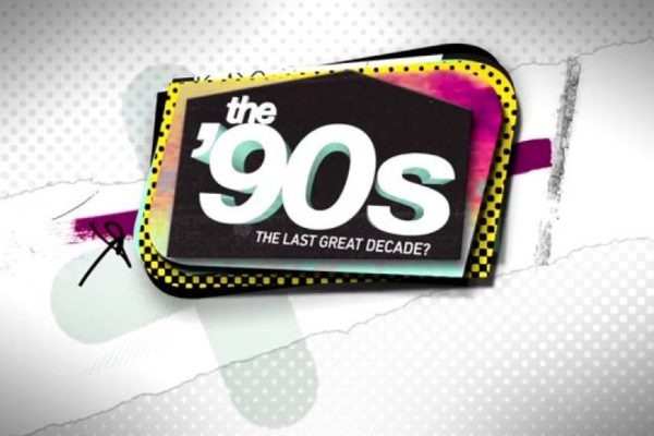 A picture of the 9 0 s logo.