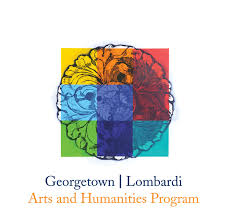 A colorful logo for the georgetown / lombardi arts and humanities program.