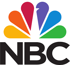 A colorful logo of the nbc television network.