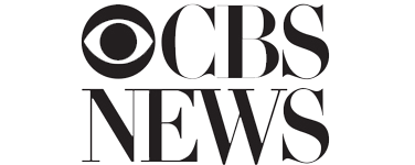 A black and white logo for cbs news.