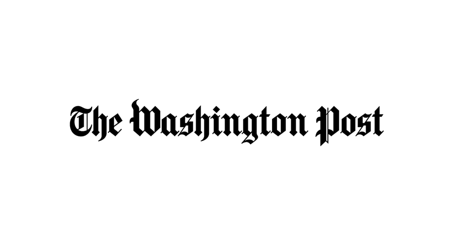 A black and white image of the washington post.